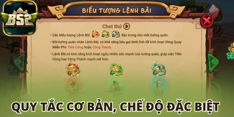 Quy tắc cơ bản, chế độ đặc biệt